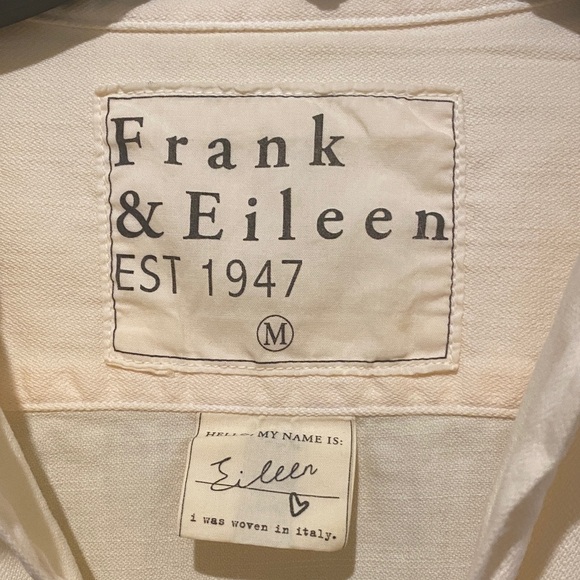 Frank & Eileen Light Cream Casual Shirt - Picture 2 of 3